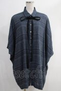 MiDiom / Oriental JQ Square Shirt  Dull Blue H-24-12-02-047-PU-BL-KB-ZT300