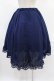 画像2: ATELIER PIERROT / Victorian Ruffle Chiffon Skirt Free ネイビー H-24-12-02-1040-EL-SK-KB-ZH (2)