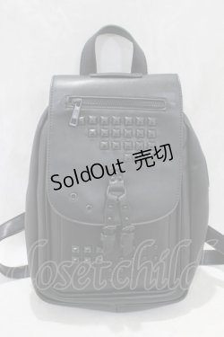 画像2: SOURPUSS / スタッズリュック  黒 H-24-12-02-006-PU-BG-KB-ZH