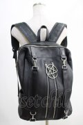 KILL STAR / ダブルジップBACK PACK  黒 H-24-12-02-003-SL-BG-KB-ZH