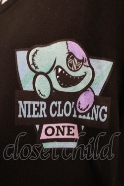 画像4: NieR Clothing / ONE君ポイントロングカットソー  黒 H-24-12-04-037-PU-TO-KB-ZH