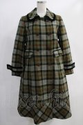 Jane Marple / Tartan check コクーンコート Free カーキ H-24-12-04-054-JM-CO-KB-ZH