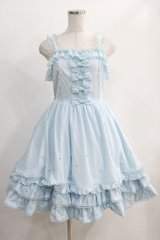 Angelic Pretty / プリンセスジュエリージャンパースカート Free サックス H-24-12-09-037-AP-OP-NS-ZH