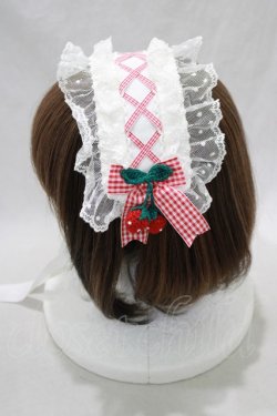 画像2: Angelic Pretty / Little Strawberryヘッドドレス  オフ/レッド H-24-12-09-007-AP-AC-NS-ZH