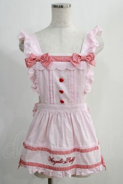 画像1: Angelic Pretty / Fancy Ribbonエプロン Free ピンク/アカ H-24-12-09-078-AP-OP-NS-ZH