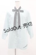 MILKBOY / 2TONE BOW SHIRTS  青 H-24-12-10-035-MB-TO-KB-ZH