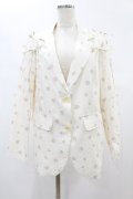 mieya mieya / ribbon jacket Free アイボリー H-24-12-10-1059-0-JA-NS-ZH