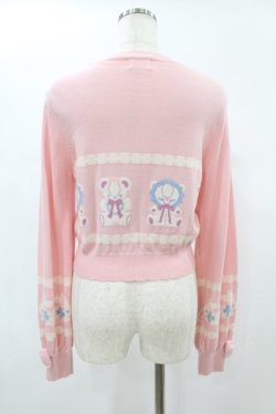 画像2: Angelic Pretty / Fancy Borderニットカーディガン Free ピンク H-24-12-10-1024-AP-TO-NS-ZH