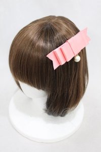 Angelic Pretty / Doll's Ribbonバレッタ  ピンク H-24-12-10-1004-AP-AC-NS-ZH