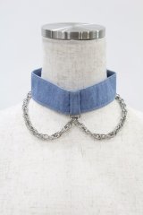 LAND by MILKBOY / CHAIN CHOKER  青 H-24-12-10-010-MB-AC-KB-ZH