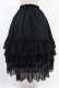 画像2: ATELIER PIERROT / Four-Tiered Ruffle Chiffon Skirt  黒 H-24-12-10-018-EL-SK-KB-ZH (2)