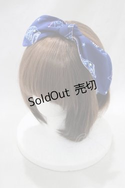 画像1: Angelic Pretty / Neon Star Dinerヘアバンド  ネイビー H-24-12-11-042-AP-AC-NS-ZH