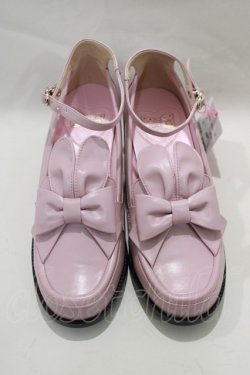 画像1: Angelic Pretty / Bunny Collegeシューズ M ピンク H-24-12-11-050-AP-SH-NS-ZH