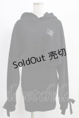 M me eme / Brushed hoodie dress Free ブラック H-24-12-11-066-GO-OP-NS-ZH