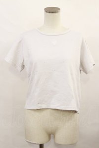 evelyn / 総ラインストーンTシャツ Free グレー H-24-12-11-1031-LO-TS-NS-ZH