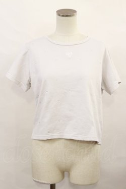 画像1: evelyn / 総ラインストーンTシャツ Free グレー H-24-12-11-1031-LO-TS-NS-ZH