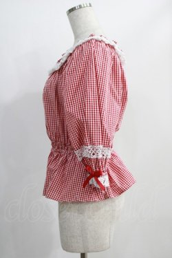 画像2: Angelic Pretty / Resortブラウス（ギンガム） Free レッド H-24-12-11-072-AP-BL-NS-ZH