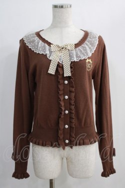 画像1: Angelic Pretty / 小公女ニットカーディガン Free ブラウン H-24-12-11-078-AP-TO-NS-ZH