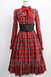 Angelic Pretty / Charming Girlワンピース（タータン） Free レッド H-24-12-11-080-AP-OP-NS-ZH