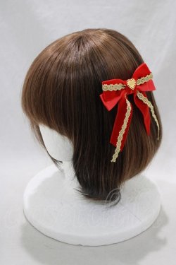 画像2: Angelic Pretty / レースハートチャームベルリボンクリップSet  レッド H-24-12-11-011-AP-AC-NS-ZH