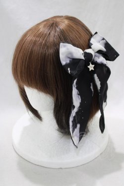 画像1: Angelic Pretty / Misty Skyリボンクリップ  ブラック H-24-12-11-022-AP-AC-NS-ZH