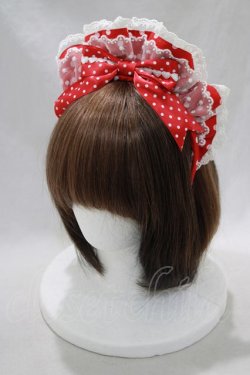 画像1: Angelic Pretty / Lovely Dotカフェカチューシャ  レッド H-24-12-11-023-AP-AC-NS-ZH