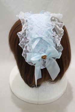 画像2: Angelic Pretty / Fancy Heartヘッドドレス  サックス H-24-12-11-030-AP-AC-NS-ZH