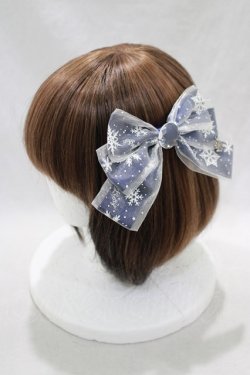 画像2: Angelic Pretty / 雪のガラスドームクリップ  ネイビー H-24-12-11-031-AP-AC-NS-ZH