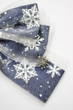 画像3: Angelic Pretty / 雪のガラスドームクリップ  ネイビー H-24-12-11-031-AP-AC-NS-ZH