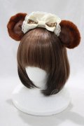 Angelic Pretty / Bear’s Chocolaterieカフェカチューシャ  アイボリー/ブラウン H-24-12-11-033-AP-AC-NS-ZH