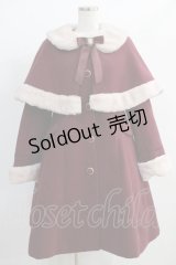 Amavel / Antique Dollケープロングコート Free ボルドー H-24-12-13-053-CA-CO-NS-ZH