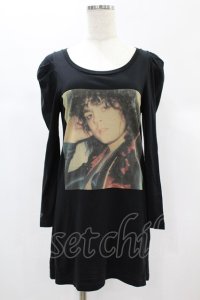 HYSTERIC GLAMOUR / T-REX/MARK BOLANプリントTシャツ  黒 H-24-12-13-1036-PU-TO-KB-ZH