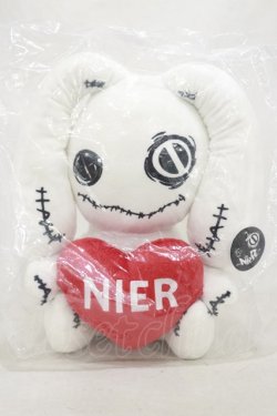 画像1: NieR Clothing / NieRちゃんハートぬいぐるみ  白 H-24-12-15-021-PU-ZA-KB-ZH