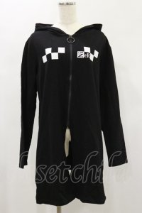 NieR Clothing / ZIP UPロングパーカー  黒 H-24-12-16-048-PU-TO-KB-ZH