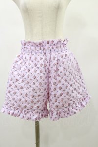 Candy Stripper / TINY ROSE QUILTING SHORTS  ピンク H-24-12-16-069-PU-PA-KB-ZH