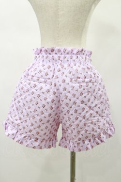 画像2: Candy Stripper / TINY ROSE QUILTING SHORTS  ピンク H-24-12-16-069-PU-PA-KB-ZH