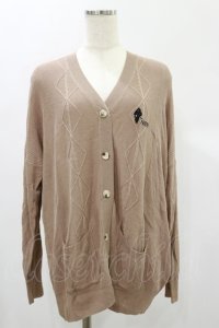 NieR Clothing / MILK COCOA KNIT CARDIGAN  ブラウンベージュ H-24-12-16-023-PU-TO-KB-ZH