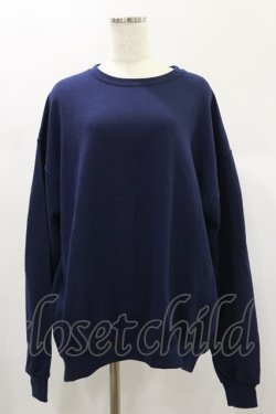 画像1: NieR Clothing / バックプリントSWEATSHIRT XL ネイビー H-24-12-16-024-PU-TO-KB-ZH