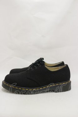 画像2: Dr.Martens （Getta Grip） / 3ホールシューズ UK5（約24ｃｍ） NATURAL CANVASブラック H-24-12-16-003-PU-SH-KB-ZH