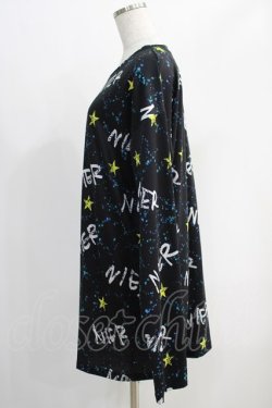 画像2: NieR Clothing / プリントトップス  スターロゴ H-24-12-17-1026-PU-BL-KB-ZH