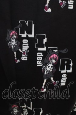 画像4: NieR Clothing / プリントプルパーカー  黒 H-24-12-17-1028-PU-TO-KB-ZH