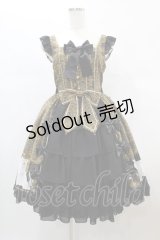 metamorphose / Royal Crown Catフリルジャンパースカート サイズ1 オニキス H-24-12-18-1044-ME-OP-NS-ZH