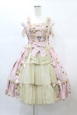 画像1: metamorphose / Vintage cameo チュールフリルリボンdress サイズ1 ブロッサムピンク H-24-12-18-1045-ME-OP-NS-ZH