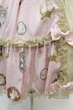 画像5: metamorphose / Vintage cameo チュールフリルリボンdress サイズ1 ブロッサムピンク H-24-12-18-1045-ME-OP-NS-ZH