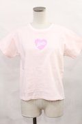 Katie / HEART LOGO tee S ピンク H-24-12-20-2020-LO-TS-NS-ZH