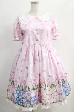 画像1: Angelic Pretty / Flower Kittenワンピース Free ピンク H-24-12-21-014-AP-OP-NS-ZH