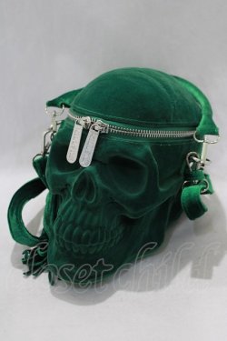 画像1: KILL STAR / Grave Digger Skull Handbag  グリーン H-24-12-23-001-SL-BG-NS-ZH