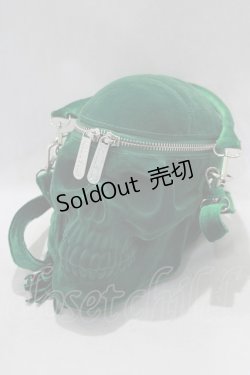 画像1: KILL STAR / Grave Digger Skull Handbag  グリーン H-24-12-23-001-SL-BG-NS-ZH