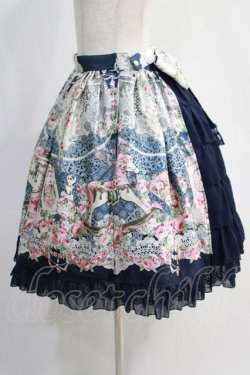 画像2: Angelic Pretty / Belle Epoque Roseスカート Free ネイビー H-24-12-23-1025-AP-SK-NS-ZH