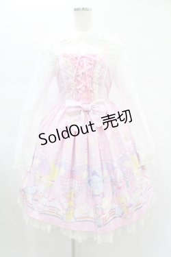 画像1: Angelic Pretty / Cotton Candy Shop ジャンパースカートSet Free ピンク H-24-12-24-1015-AP-OP-NS-ZH